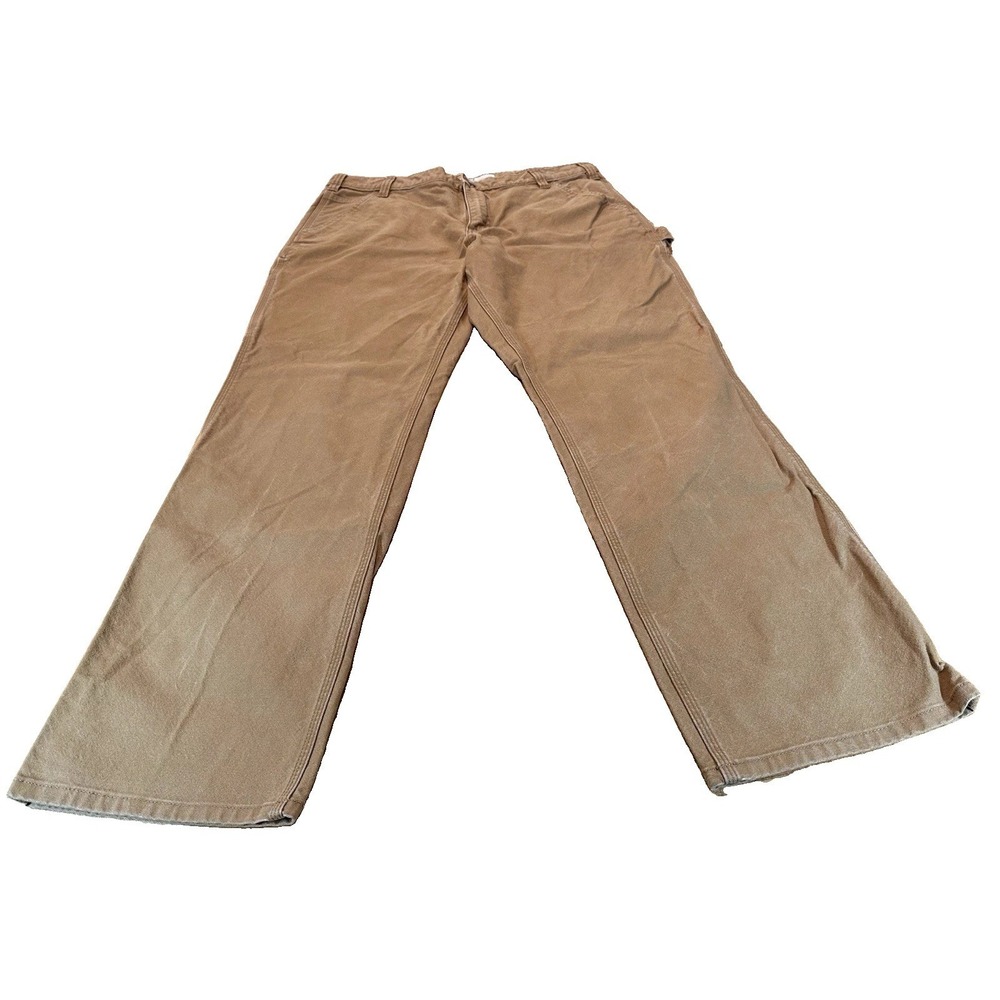 Carhartt Rugged Flex Duck Utility Work Pants Brown Relaxed Fit Size 38x34